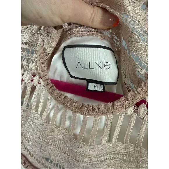 Alexis Melania Dress White Beige Women’s Size M - Picture 6 of 9